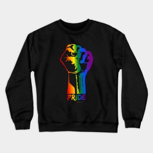 Pride Black Lives Matter Raised Fist Crewneck Sweatshirt